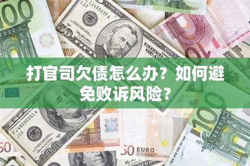 北京打官司欠债怎么办？如何避免败诉风险？