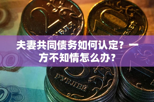 北京夫妻共同债务如何认定？一方不知情怎么办？