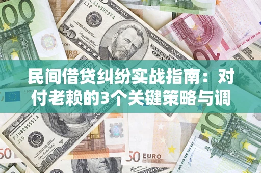 北京民间借贷纠纷实战指南：对付老赖的3个关键策略与调解盲区解析