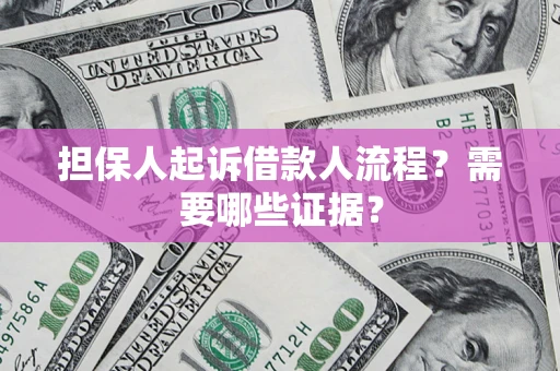 北京担保人起诉借款人流程？需要哪些证据？