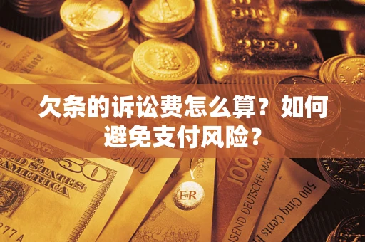 北京欠条的诉讼费怎么算？如何避免支付风险？